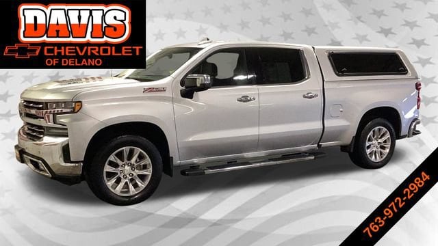 Used 2021 Chevrolet Silverado 1500 LTZ with VIN 1GCUYGELXMZ395747 for sale in Delano, Minnesota