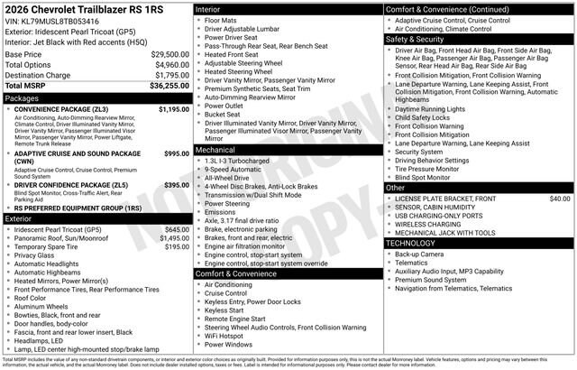 2026 Chevrolet Trailblazer RS - Photo 24