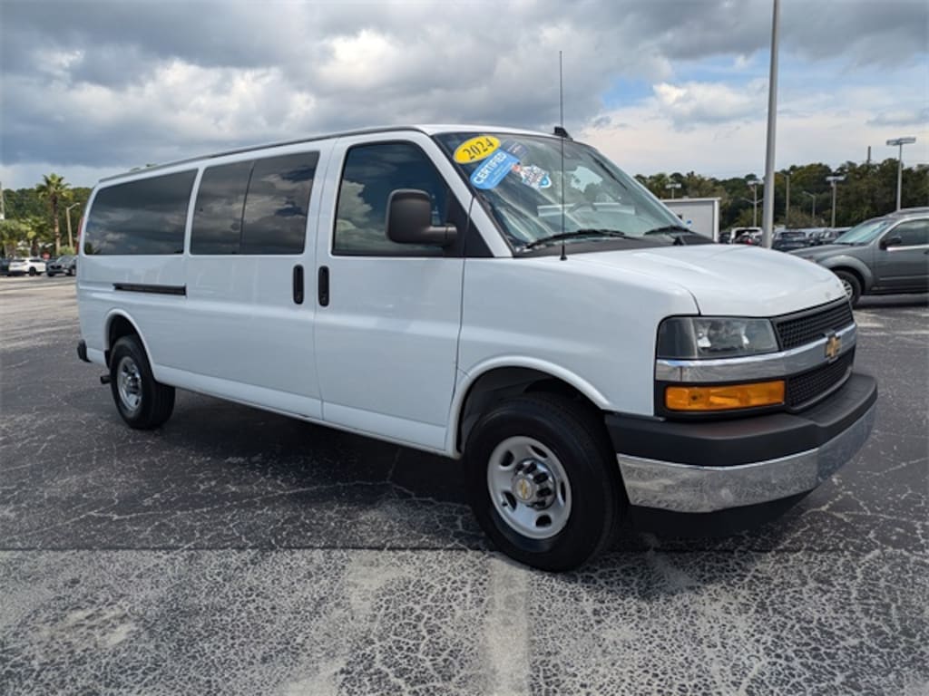 Certified 2024 Chevrolet Express 3500 LT Van Extended Passenger Van
