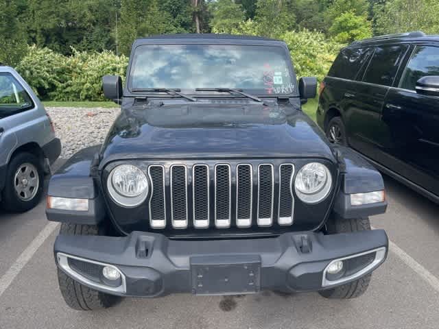 Used 2021 Jeep Wrangler Unlimited Sahara with VIN 1C4HJXEN5MW588106 for sale in Moon Township, PA