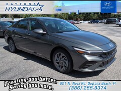 2026 Hyundai Elantra Hybrid Blue Sedan