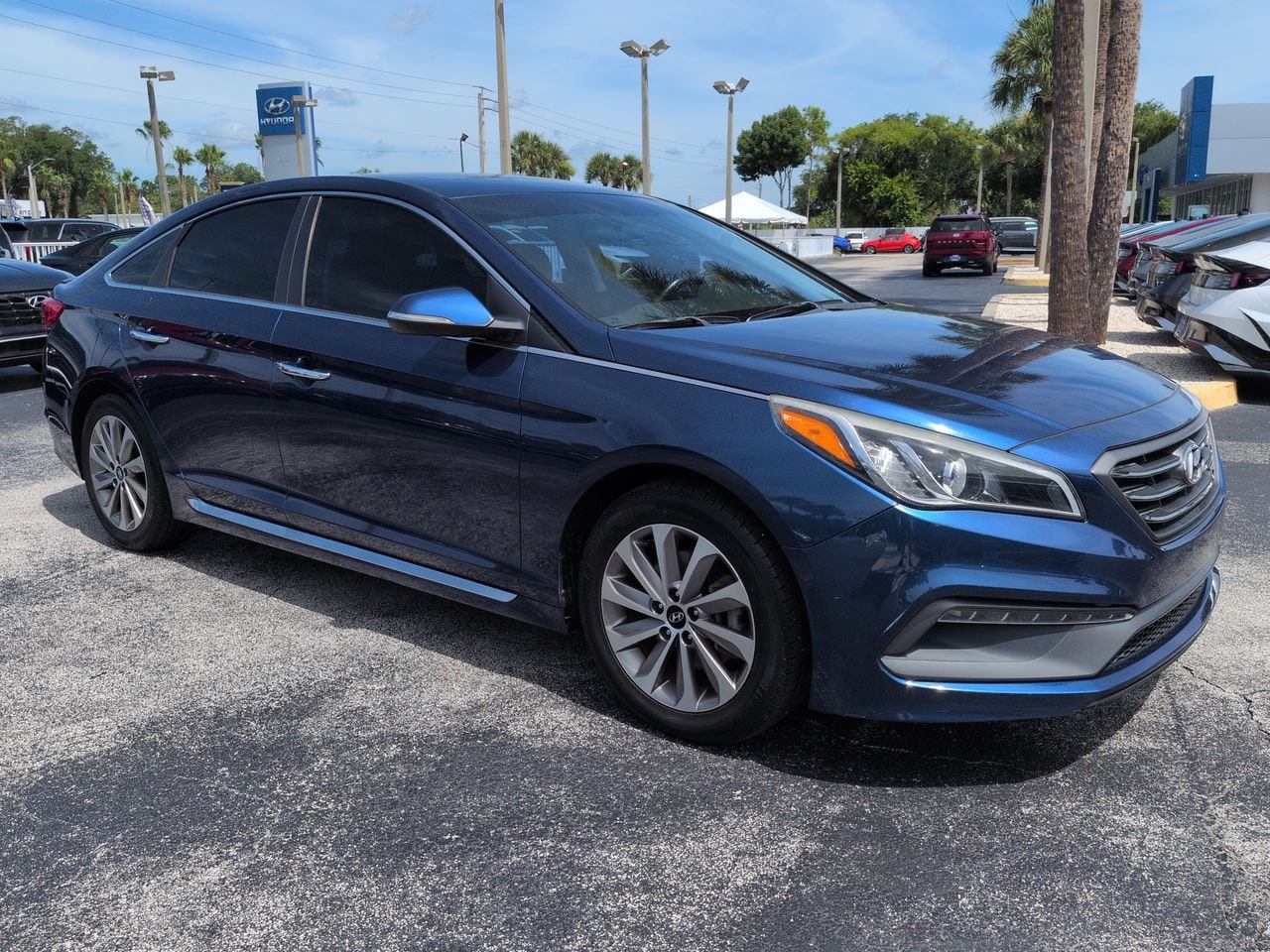 Used 2017 Hyundai Sonata Sport with VIN 5NPE34AF2HH517256 for sale in Daytona Beach, FL