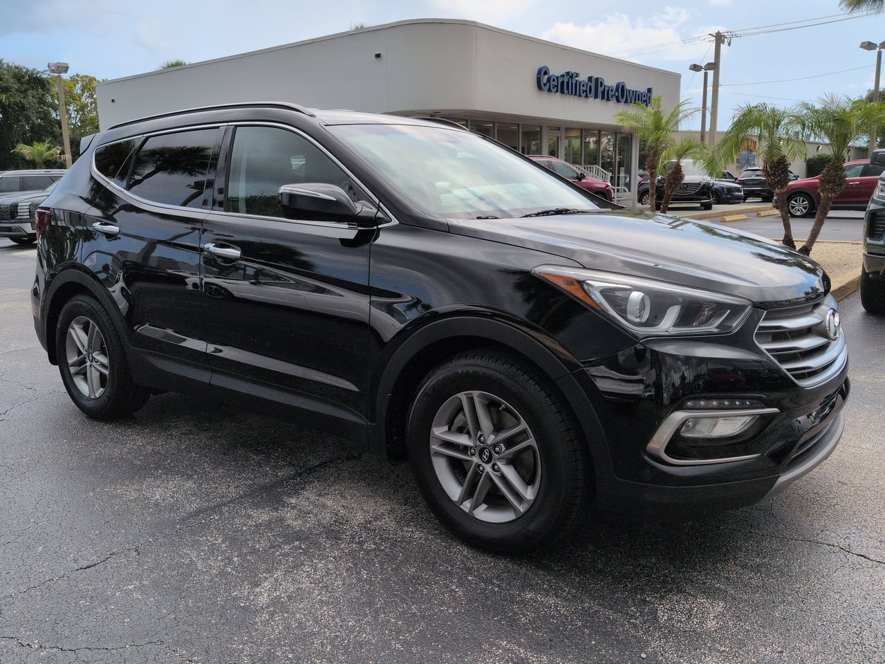 Used 2018 Hyundai Santa Fe Sport with VIN 5XYZU3LBXJG550215 for sale in Daytona Beach, FL