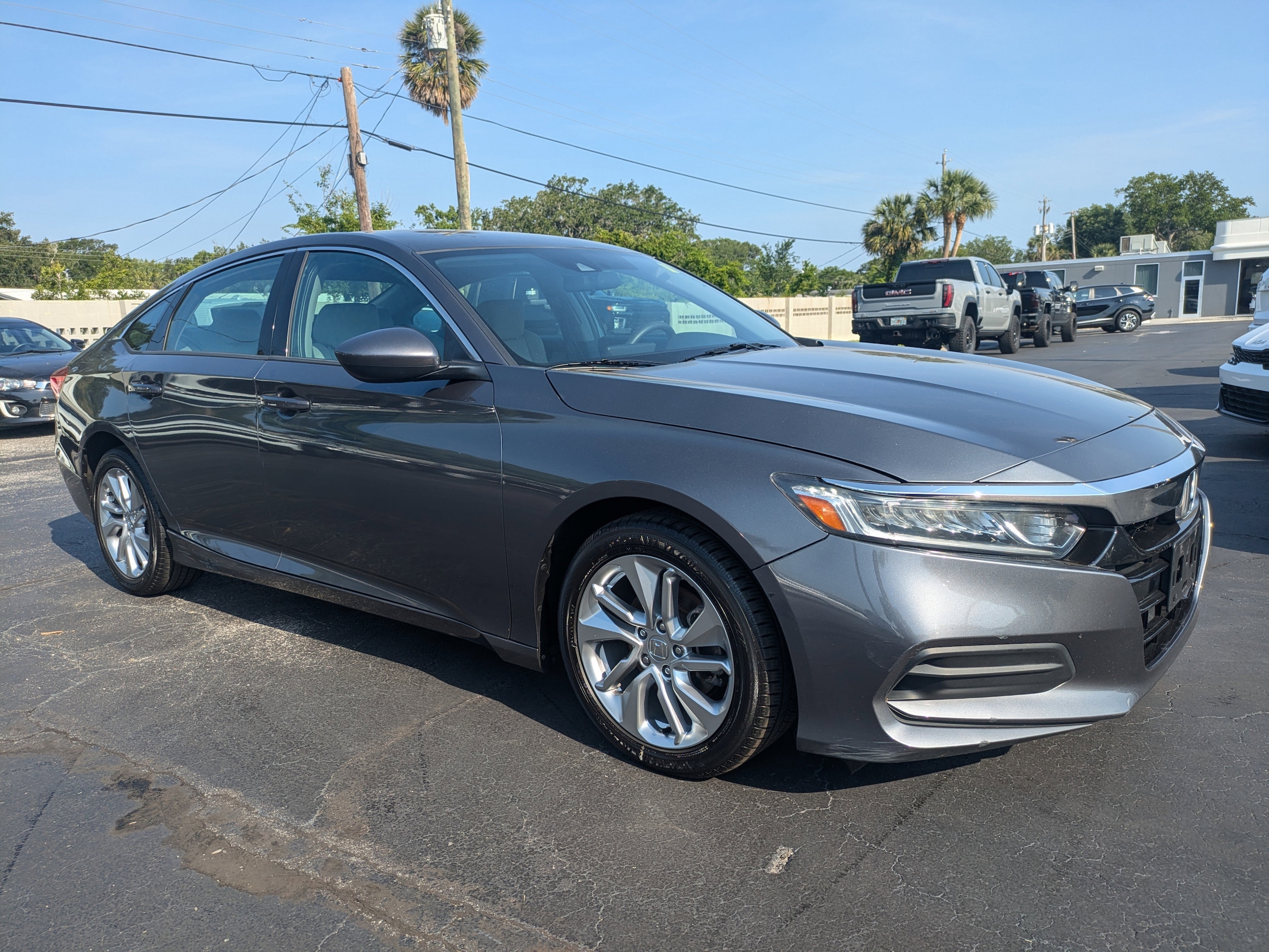 Used 2018 Honda Accord LX with VIN 1HGCV1F15JA105201 for sale in Daytona Beach, FL