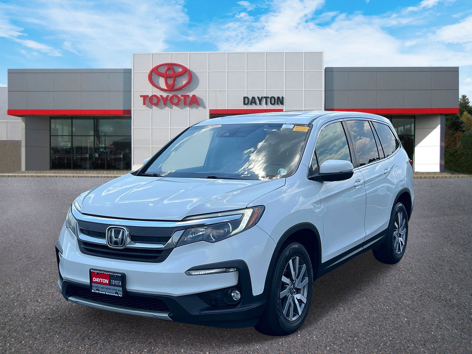 Used 2021 Honda Pilot EX-L with VIN 5FNYF6H58MB084189 for sale in South Brunswick Township, NJ