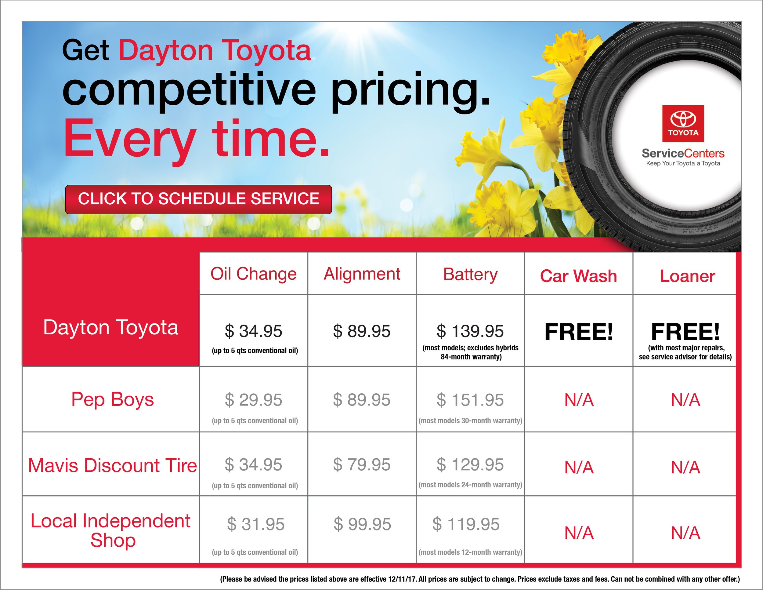 Dare To Compare | Dayton Toyota