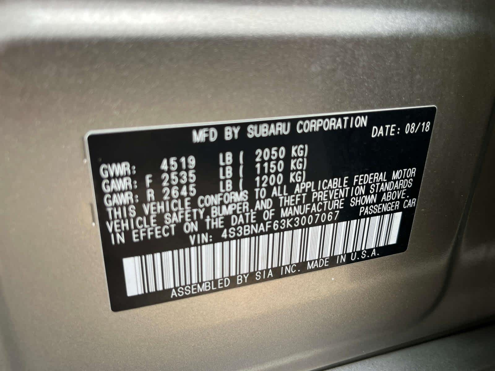Thumbnail: 2019 Subaru Legacy - 15
