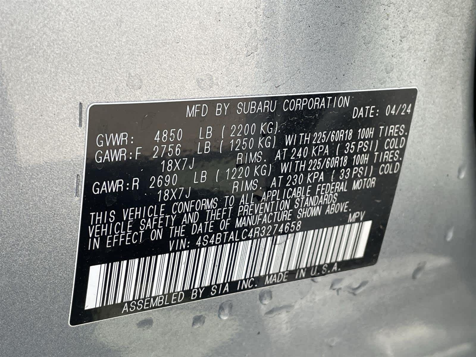2024 Subaru Outback Onyx Edition 33