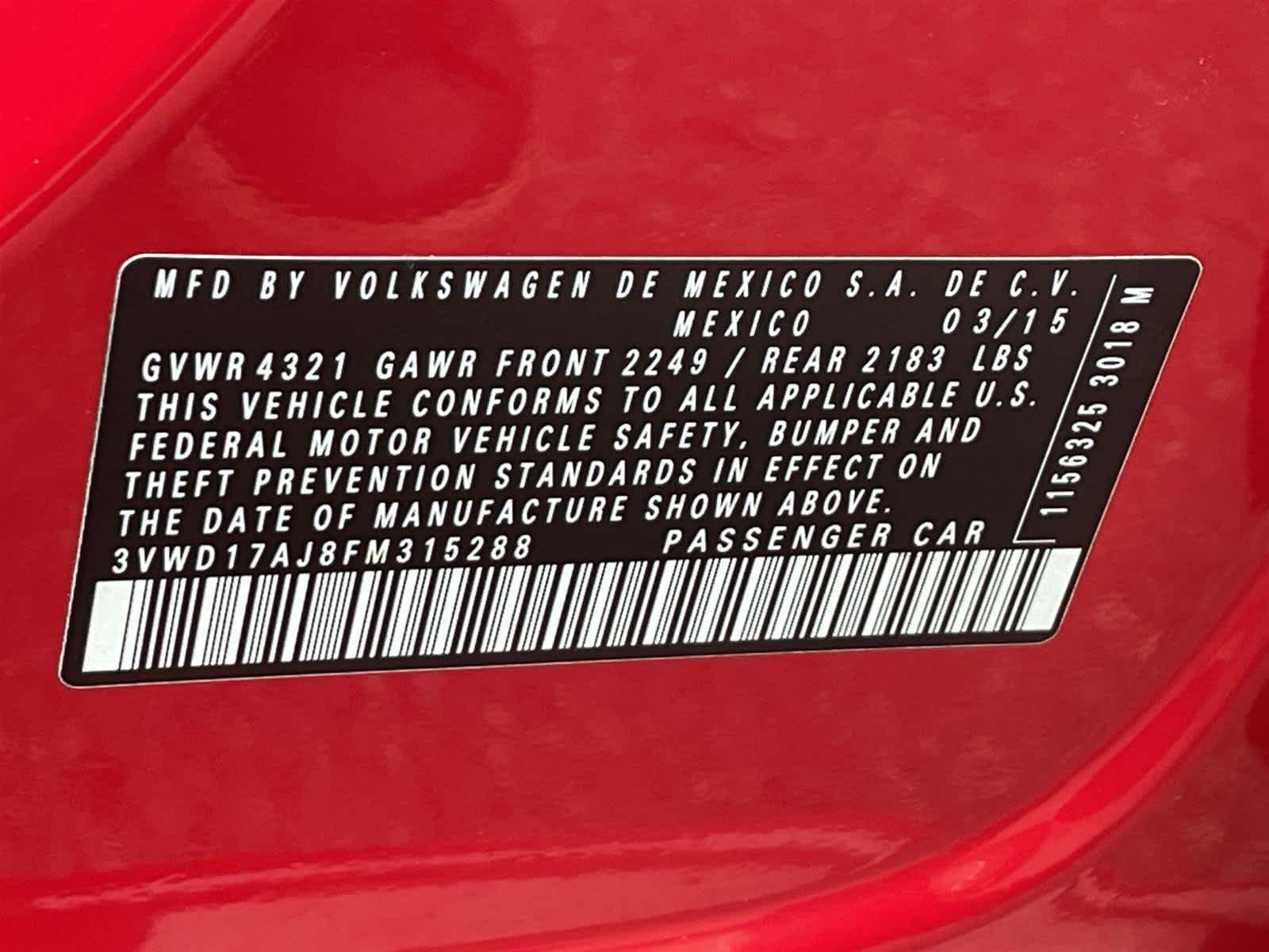 Thumbnail: 2015 Volkswagen Jetta - 32