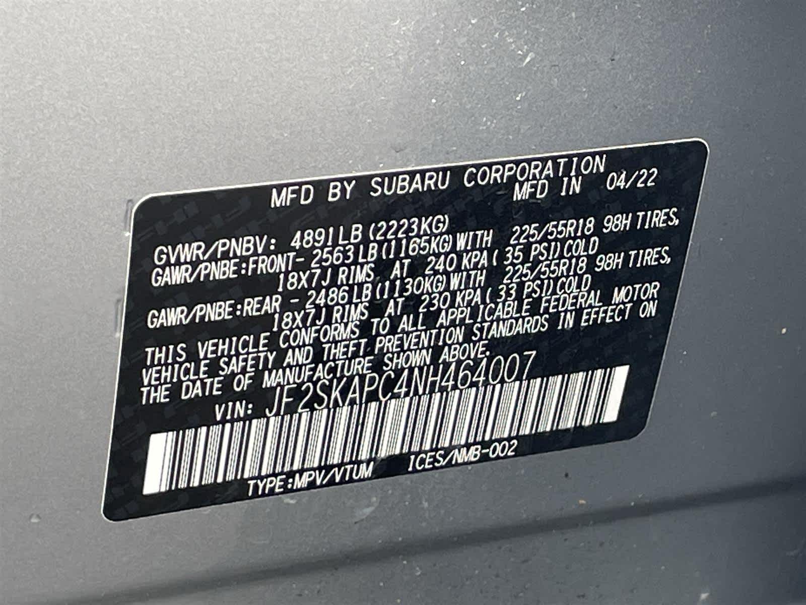 2022 Subaru Forester Limited 34