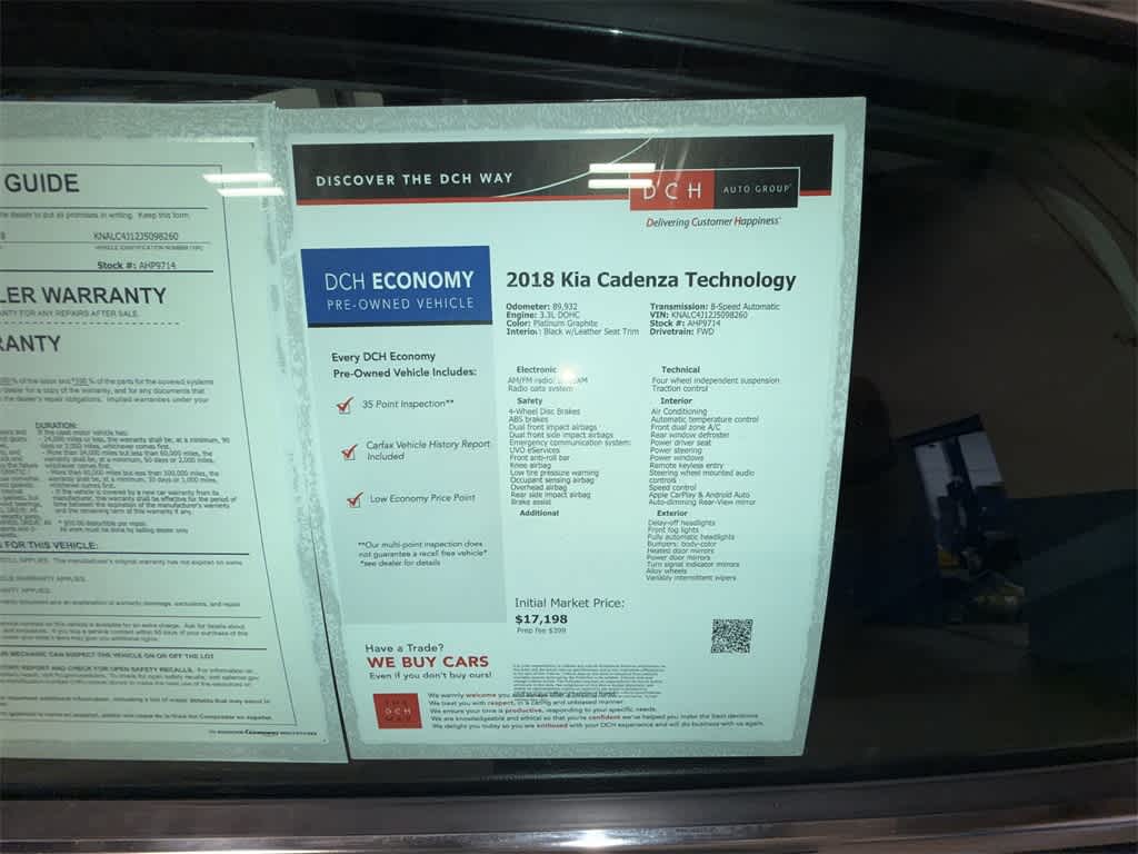 Thumbnail: 2018 Kia Cadenza - 12