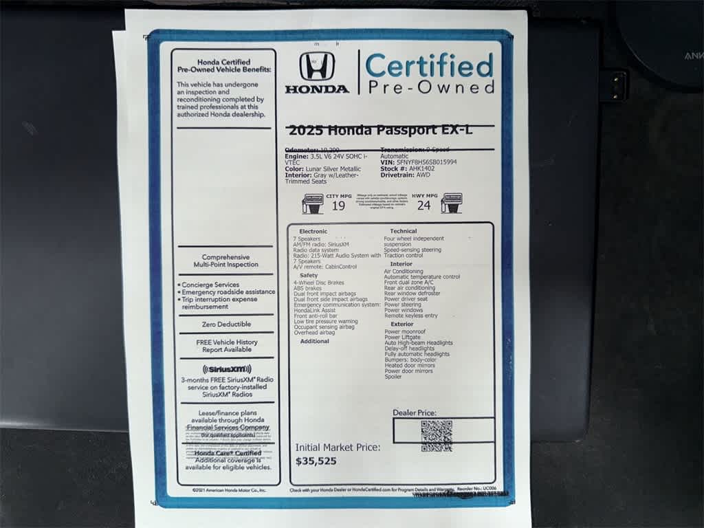 Thumbnail: 2025 Honda Passport - 13