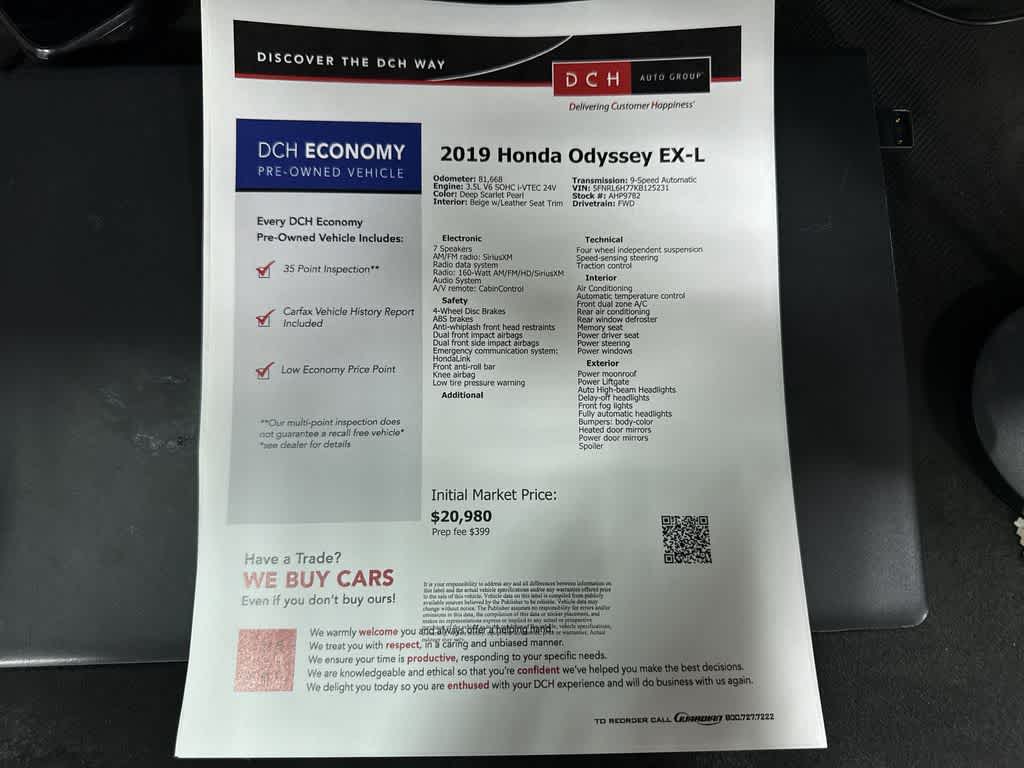 Thumbnail: 2019 Honda Odyssey - 13