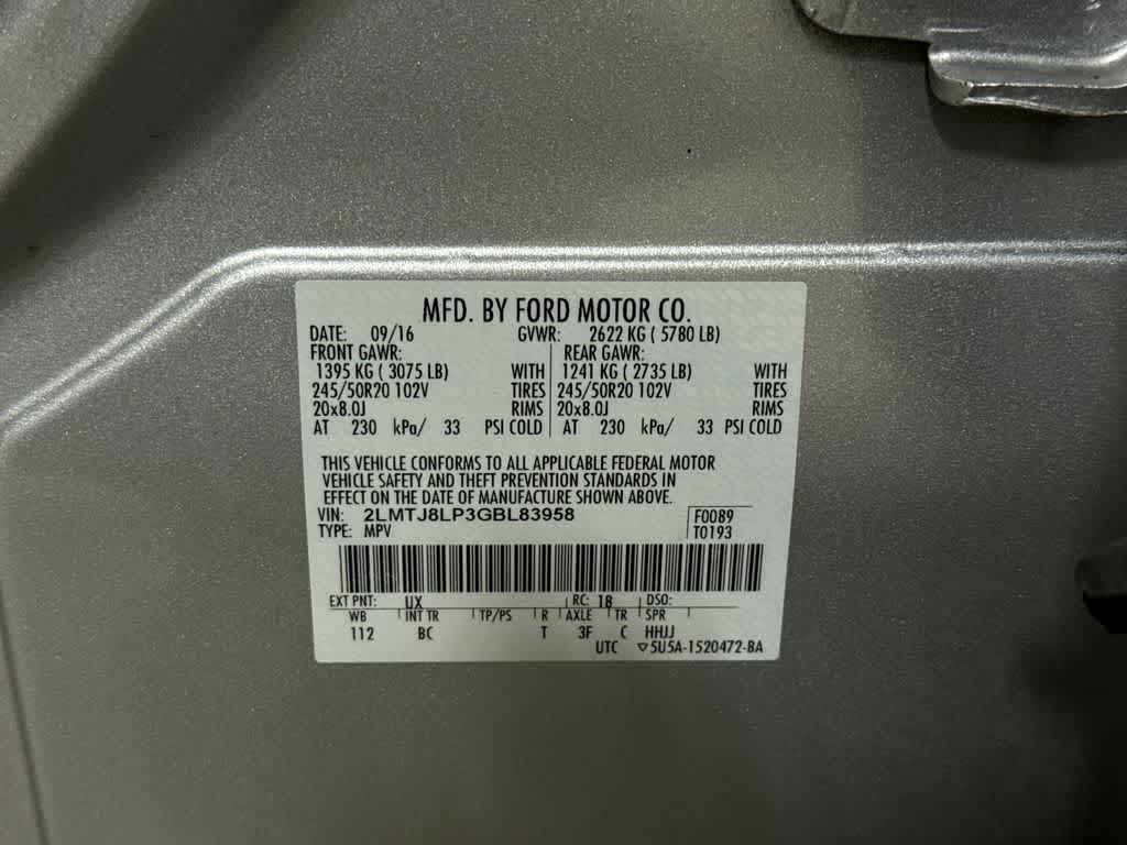 Thumbnail: 2016 Lincoln MKX - 14