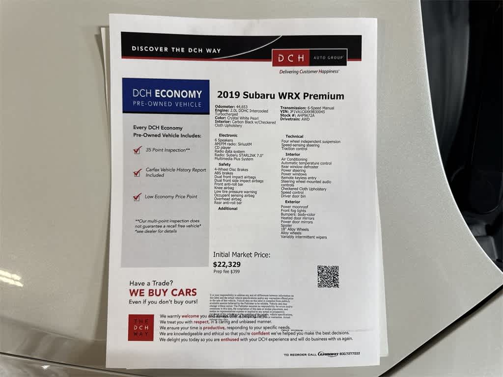 Thumbnail: 2019 Subaru WRX - 13