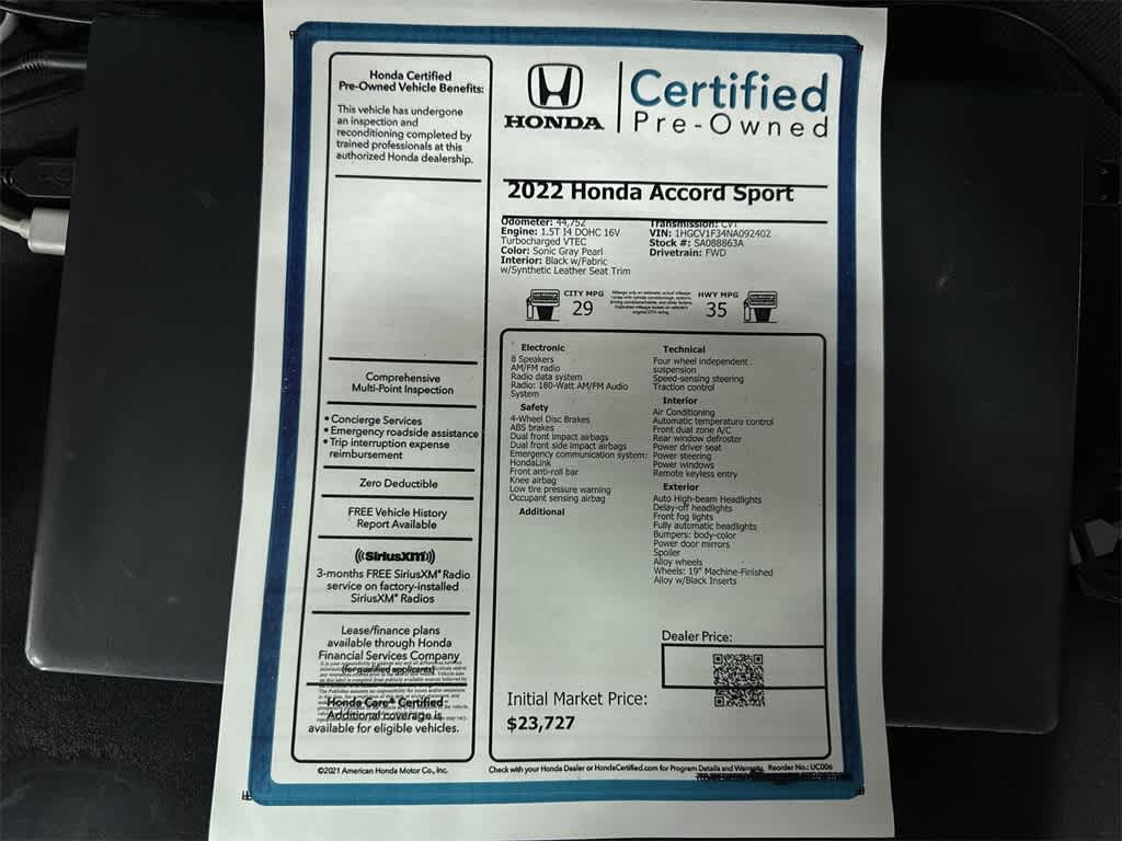 Thumbnail: 2022 Honda Accord - 12