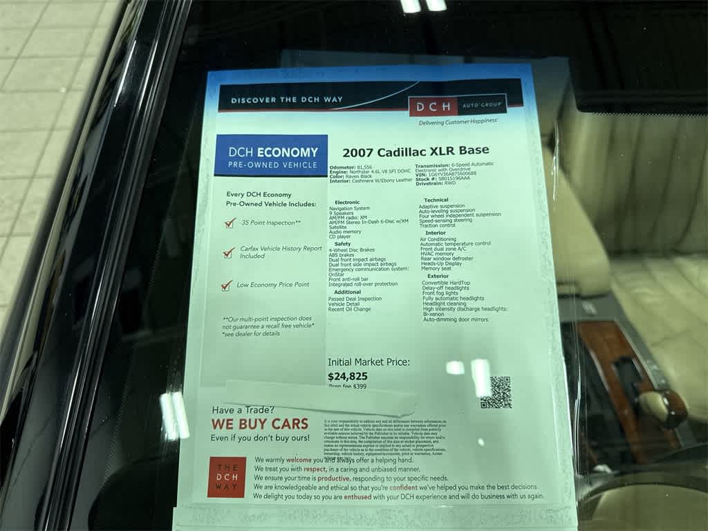 2007 Cadillac XLR Base 13