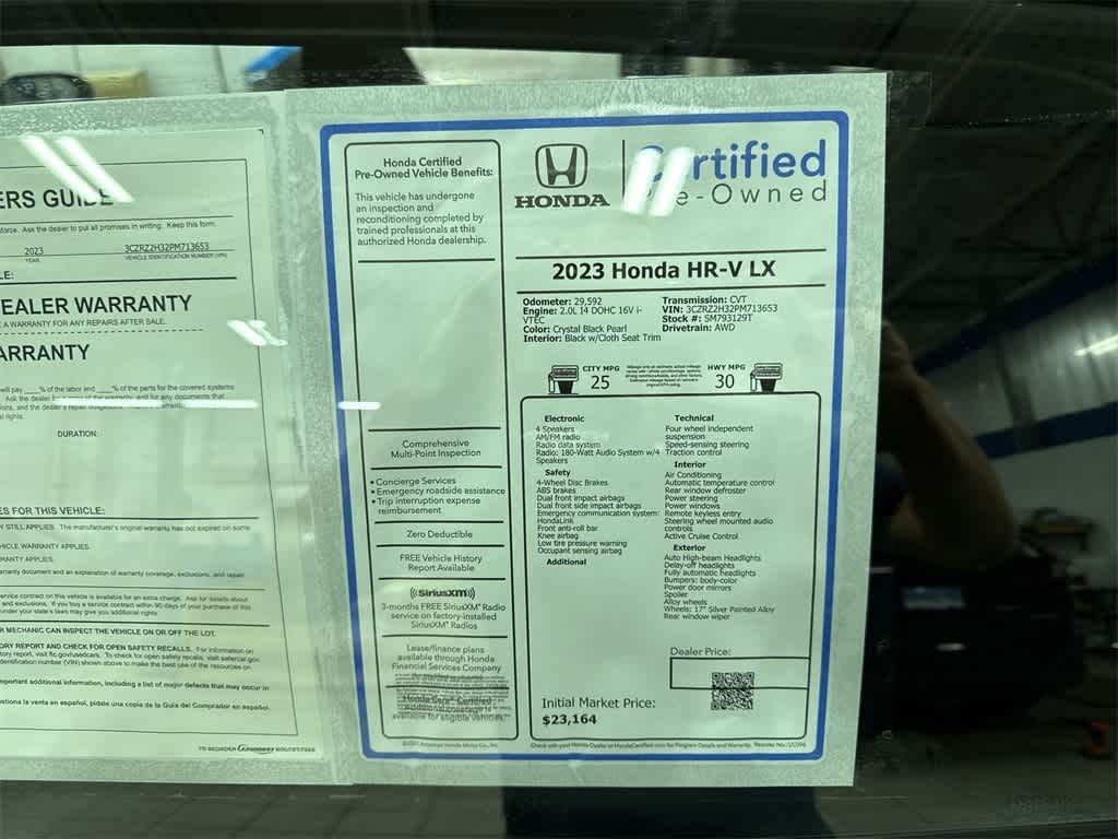 2023 Honda HR-V LX 13
