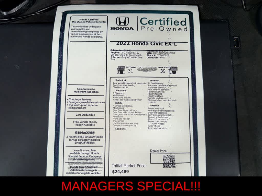 Thumbnail: 2022 Honda Civic - 13