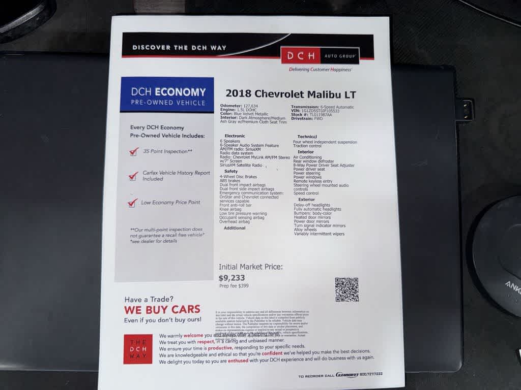 Thumbnail: 2018 Chevrolet Malibu - 13