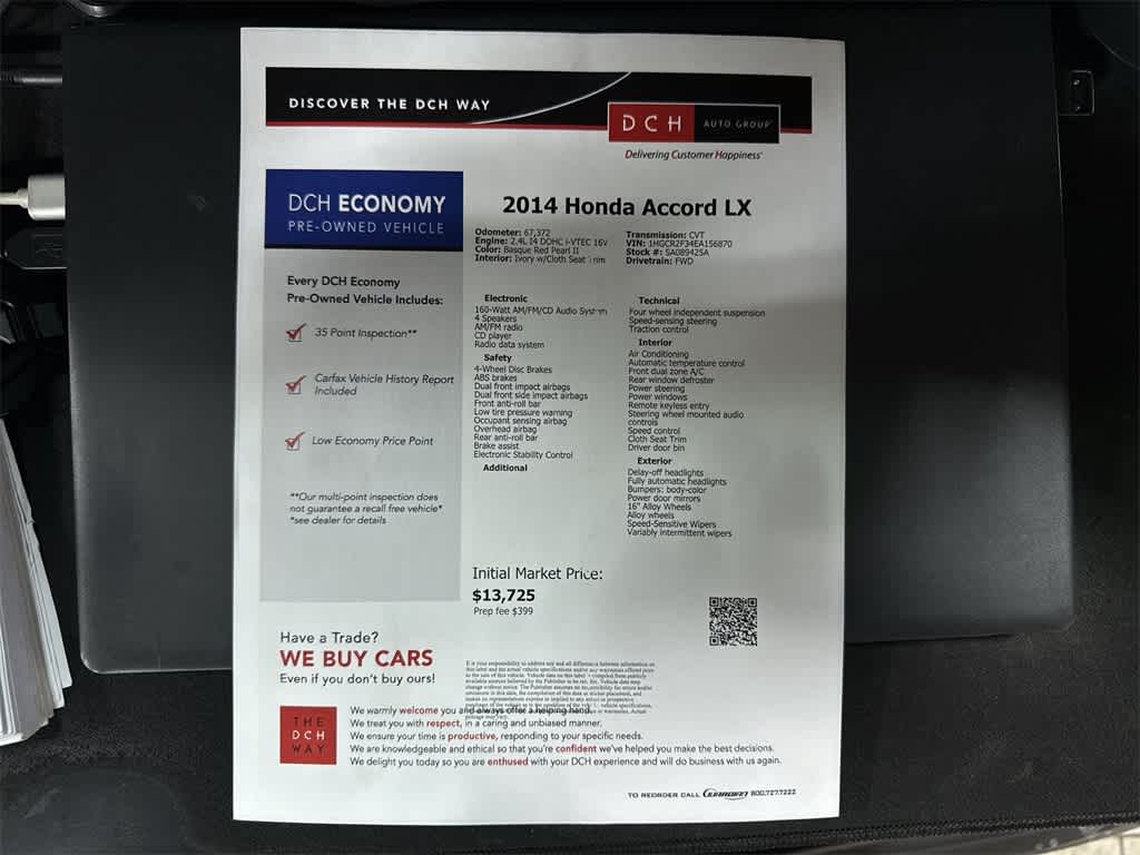 Thumbnail: 2014 Honda Accord - 13