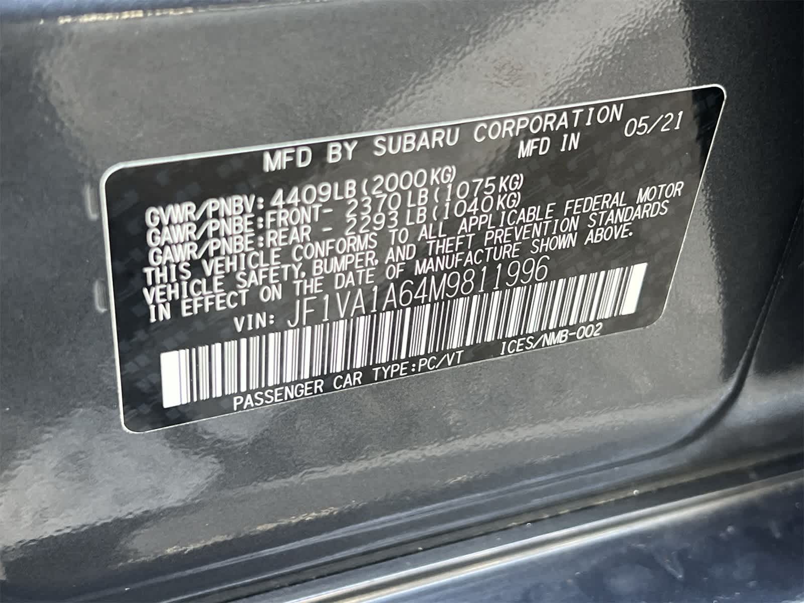 Thumbnail: 2021 Subaru WRX - 29