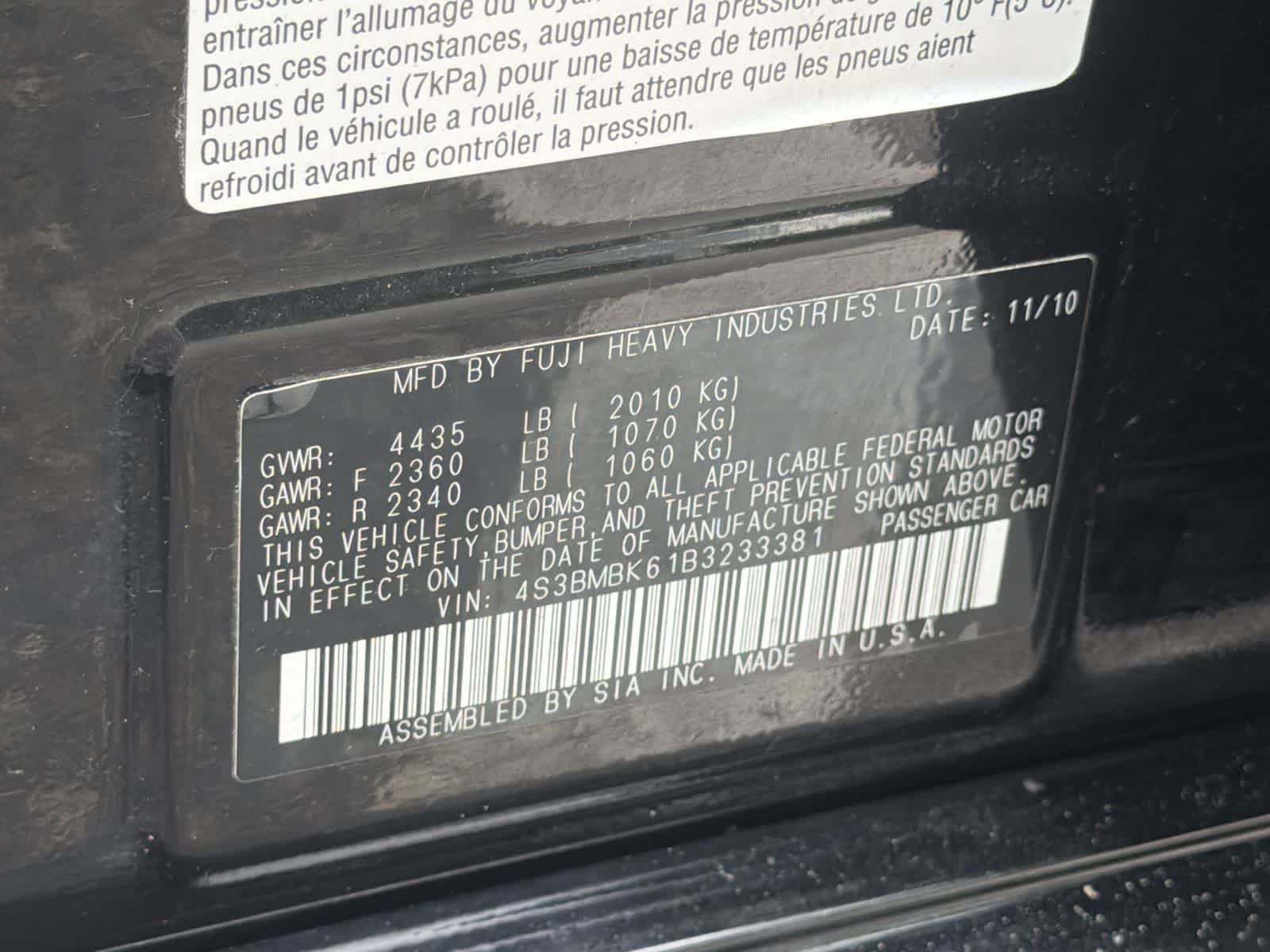 Thumbnail: 2011 Subaru Legacy - 29