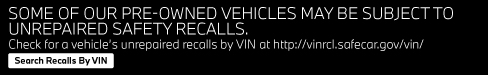 Search for Recalls by VIN