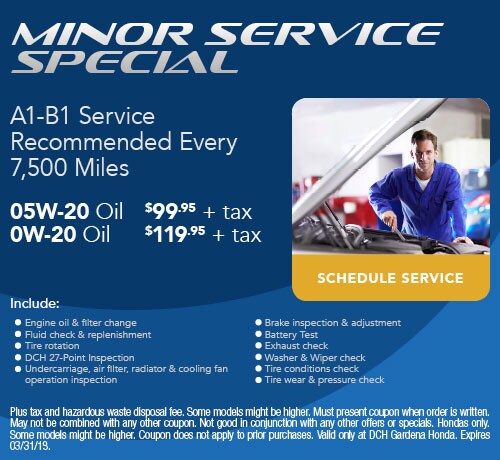 Honda Service Specials Dch Gardena Honda Serving Los Angeles
