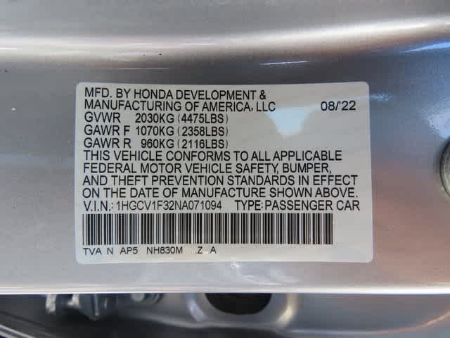 Thumbnail: 2022 Honda Accord - 26