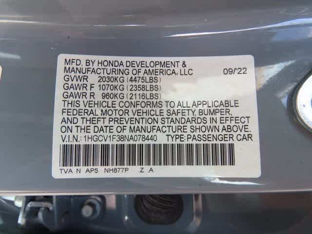 Thumbnail: 2022 Honda Accord - 26