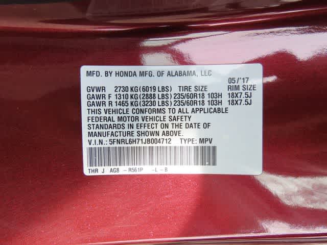 Thumbnail: 2018 Honda Odyssey - 27