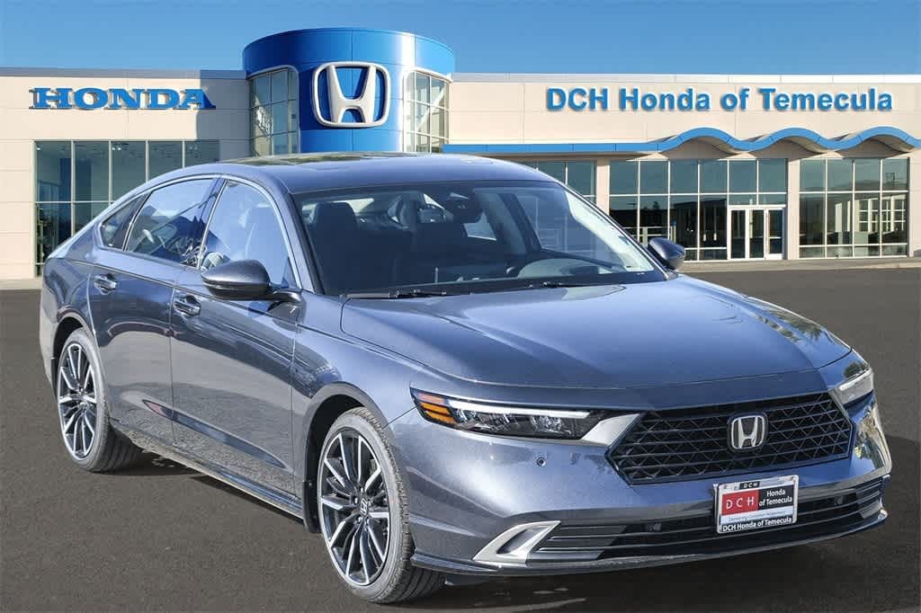 New 2024 Honda Accord Hybrid Touring Meteorite Gray For Sale in Temecula Serving Perris