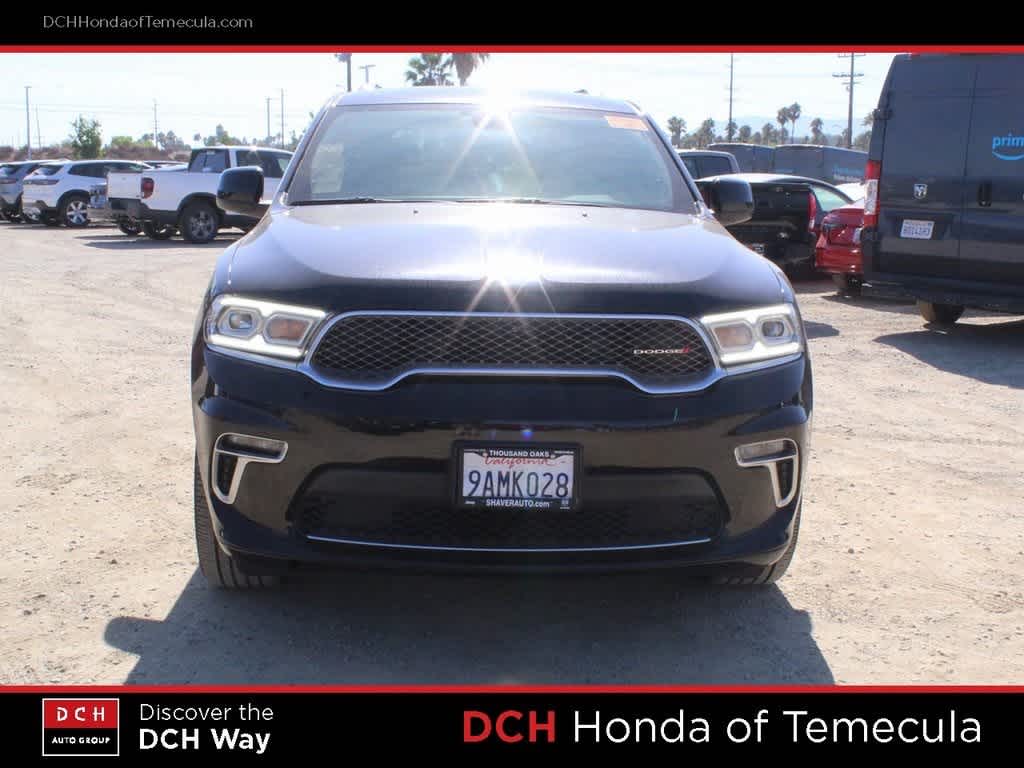 Used 2022 Dodge Durango SXT with VIN 1C4RDJAG8NC136735 for sale in Temecula, CA