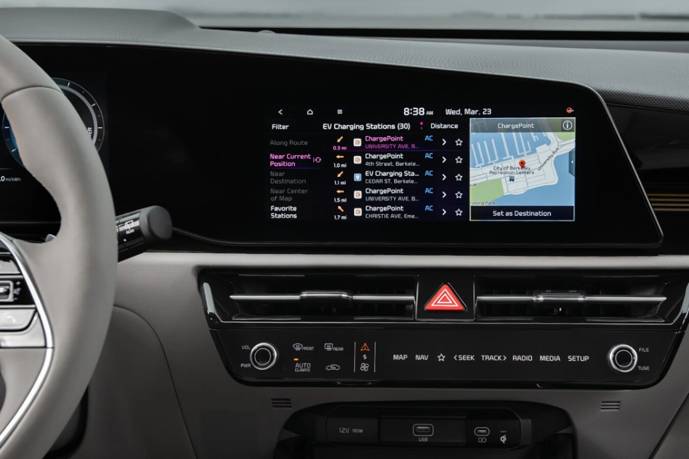 Kia Niro EV infotainment dashboard