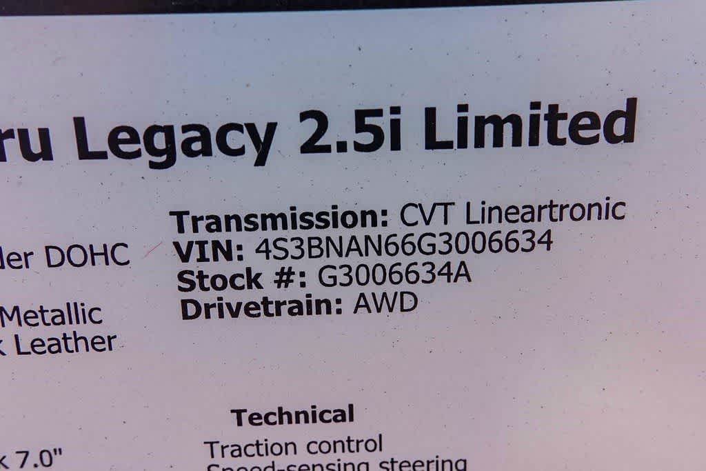 Thumbnail: 2016 Subaru Legacy - 29