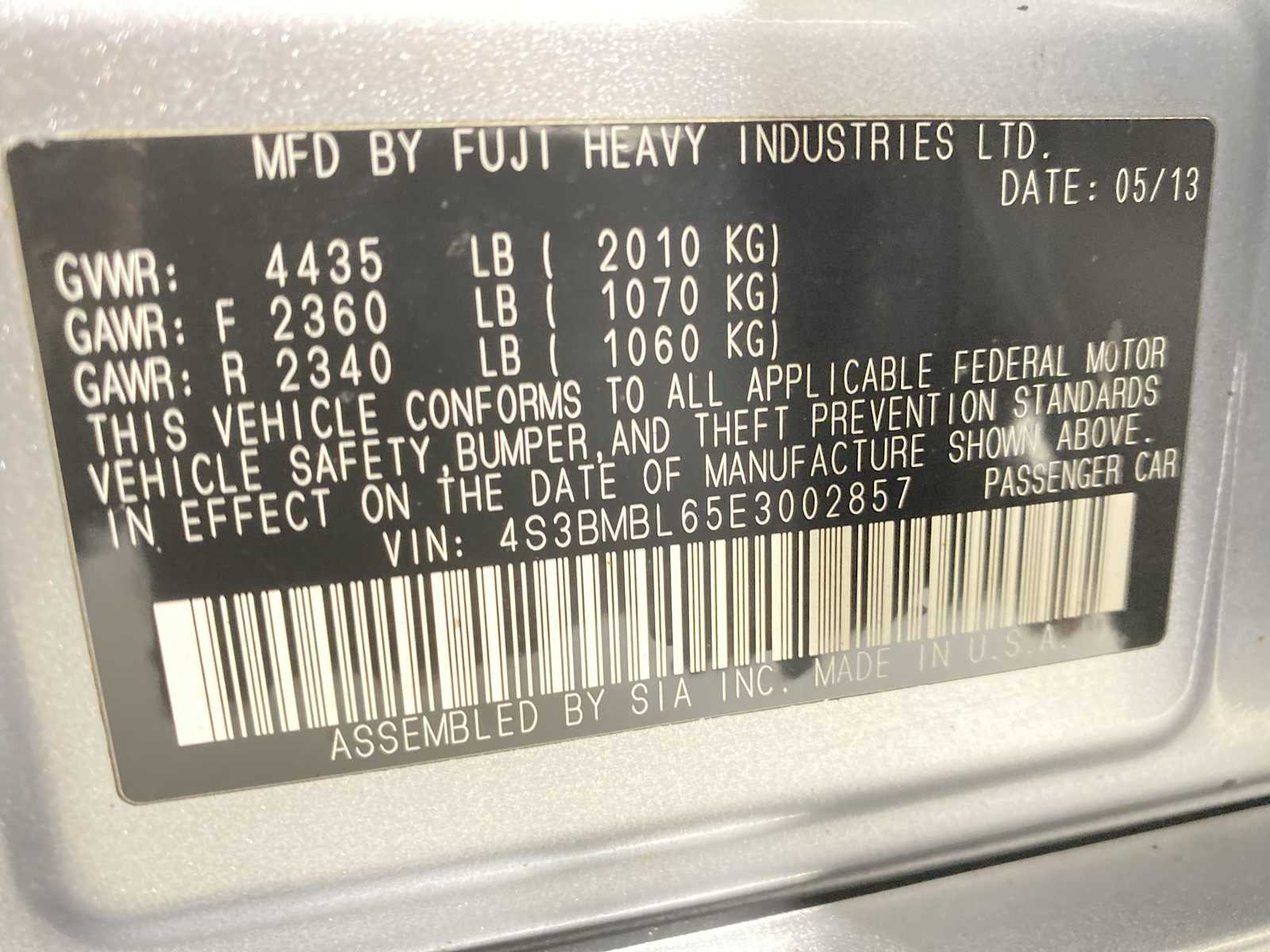 Thumbnail: 2014 Subaru Legacy - 21