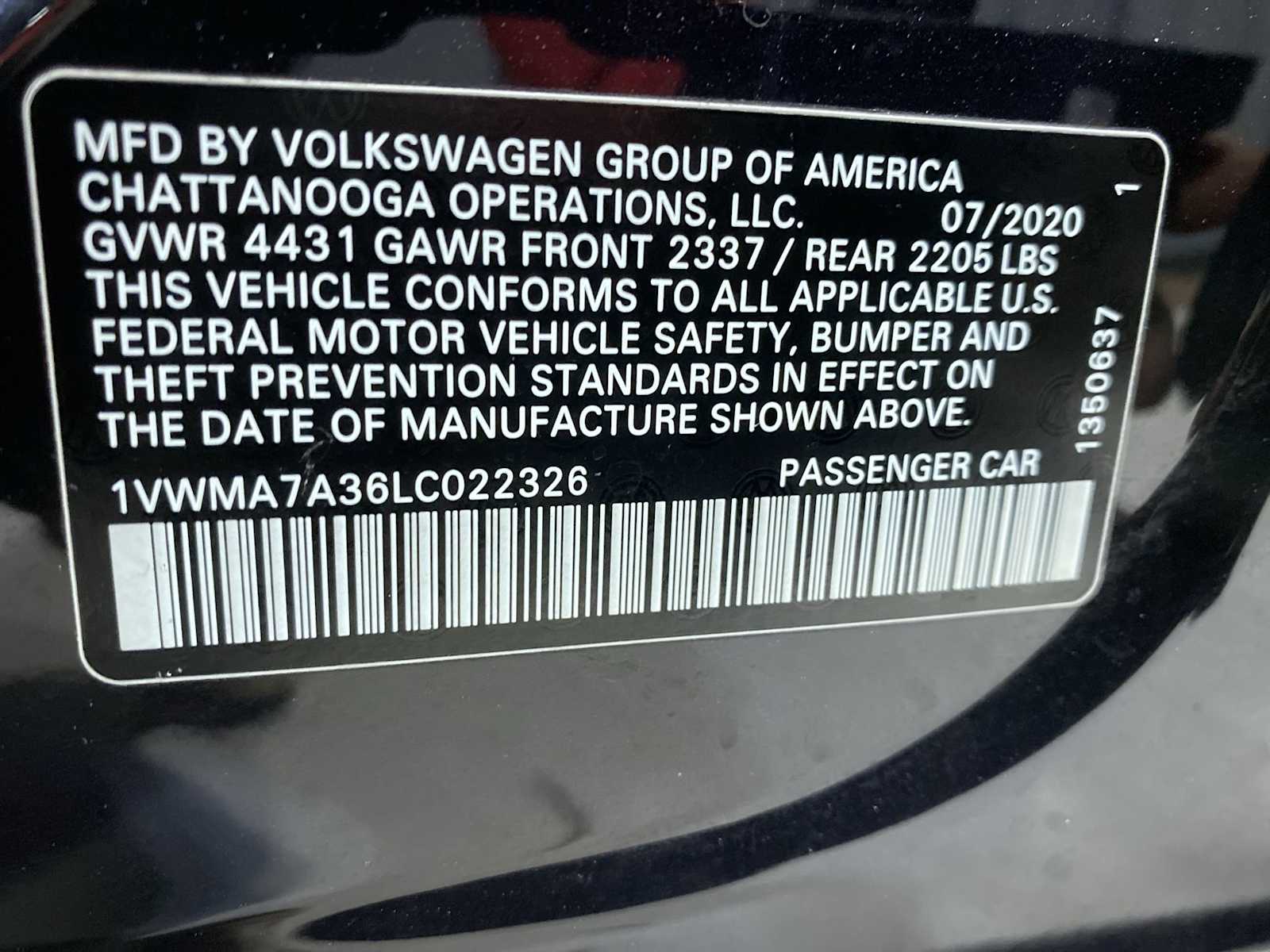 Thumbnail: 2020 Volkswagen Passat - 21