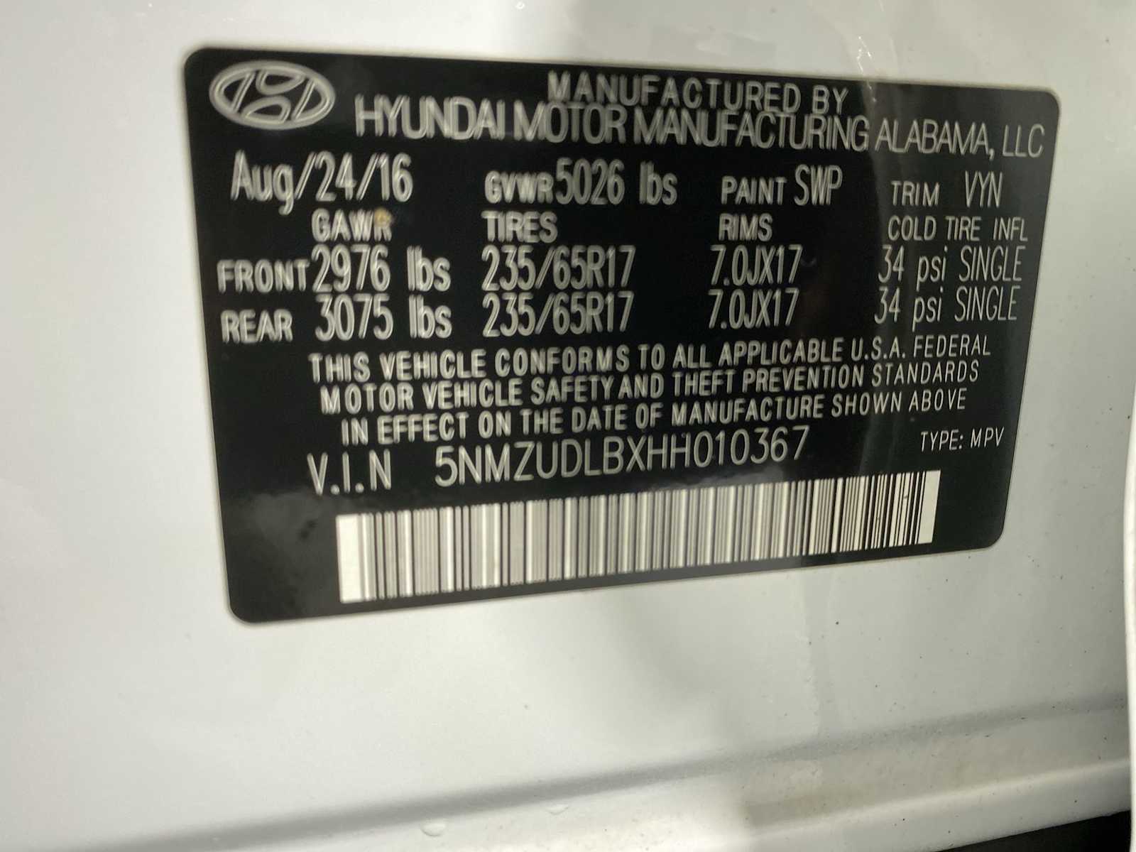 Thumbnail: 2017 Hyundai Santa Fe - 21