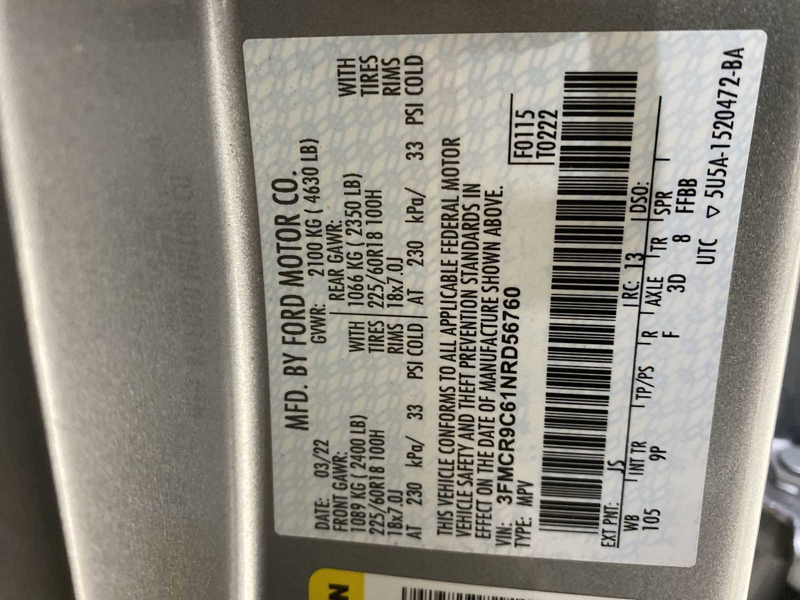 Thumbnail: 2022 Ford Bronco Sport - 21