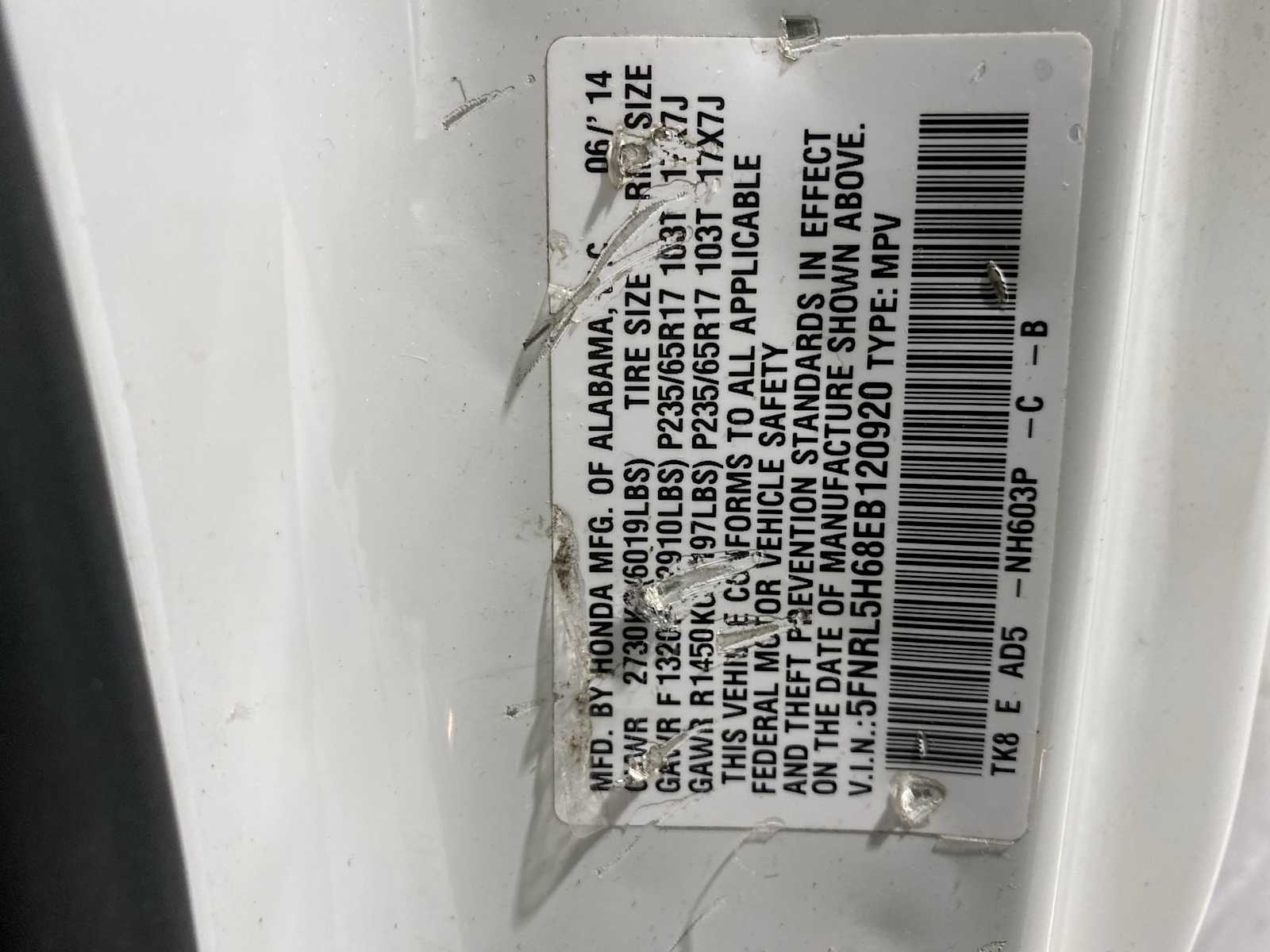 Thumbnail: 2014 Honda Odyssey - 21