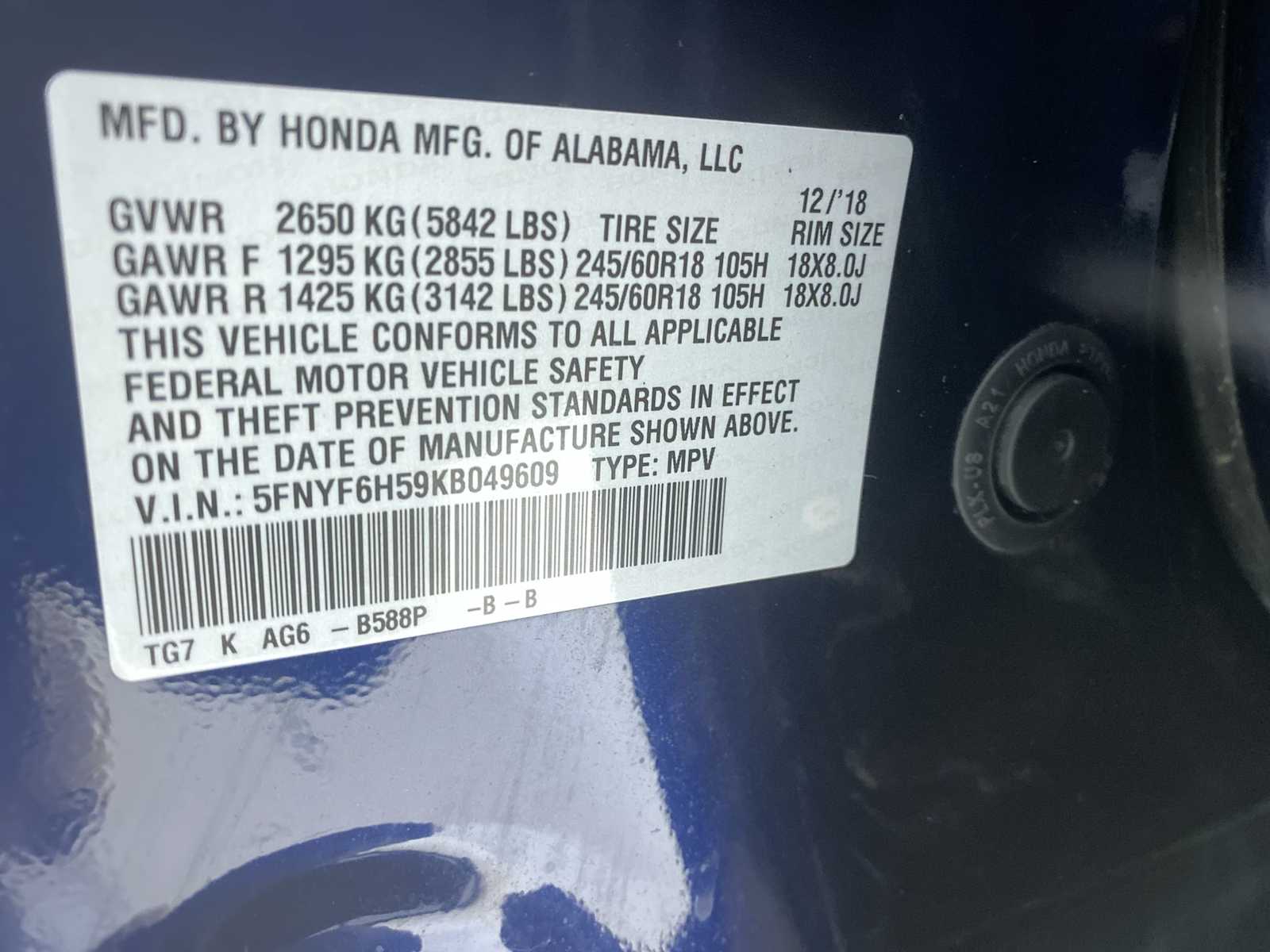 Thumbnail: 2019 Honda Pilot - 21