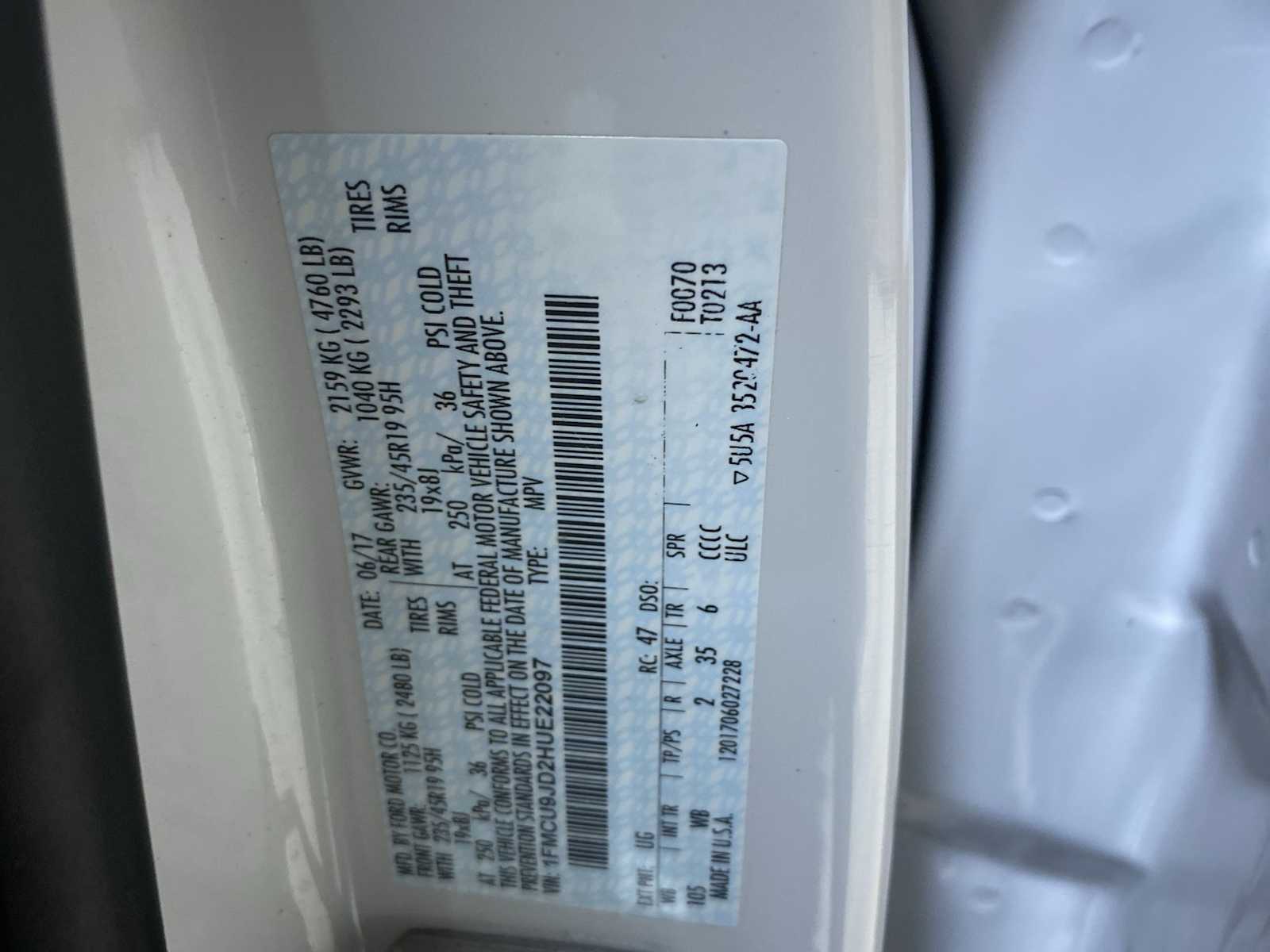 Thumbnail: 2017 Ford Escape - 20