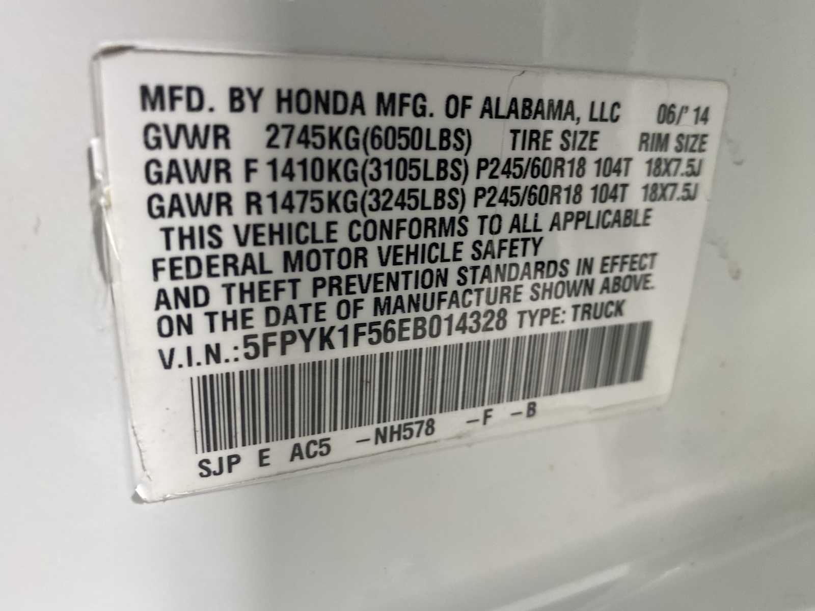 Thumbnail: 2014 Honda Ridgeline - 21