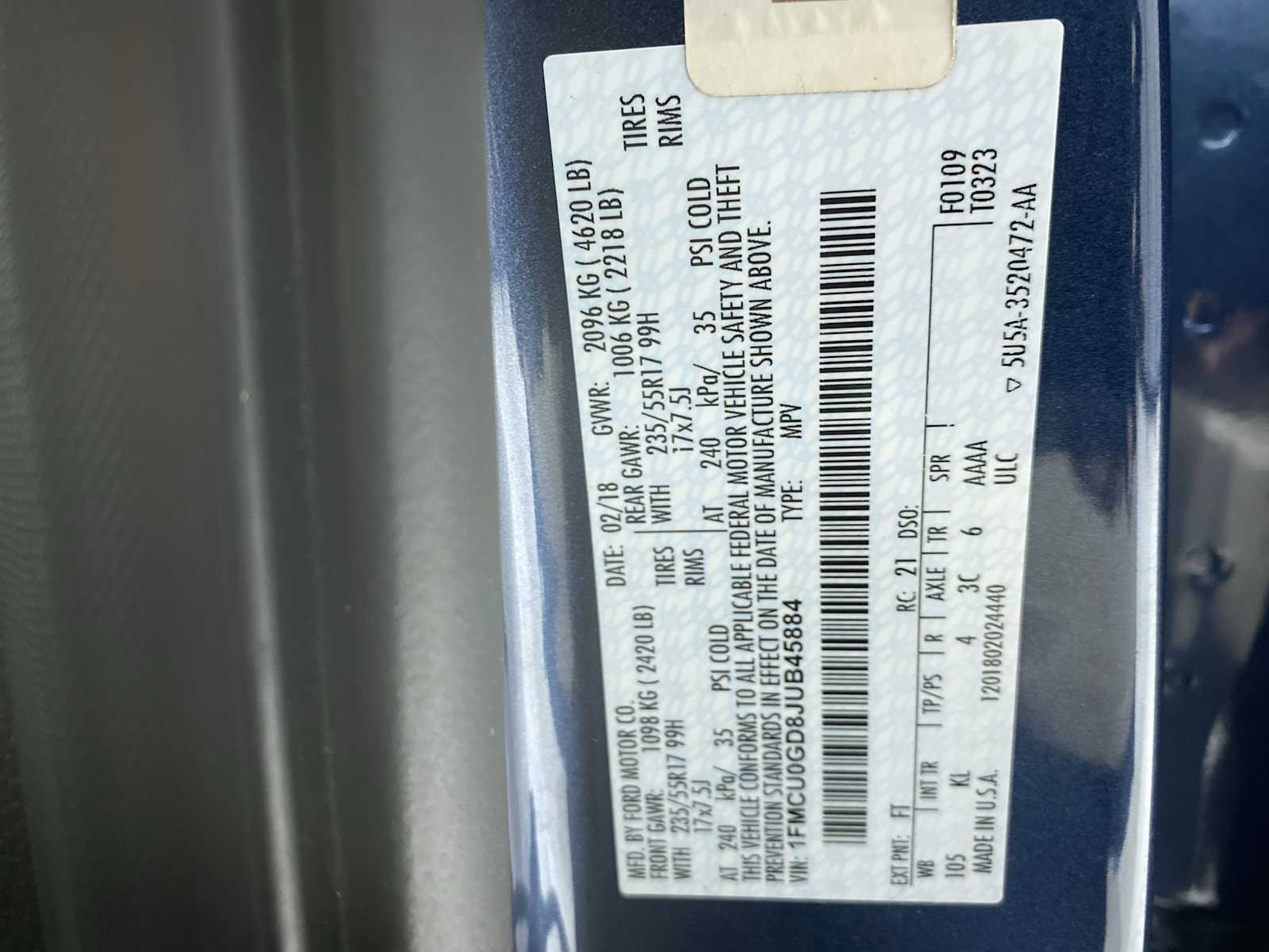 Thumbnail: 2018 Ford Escape - 21