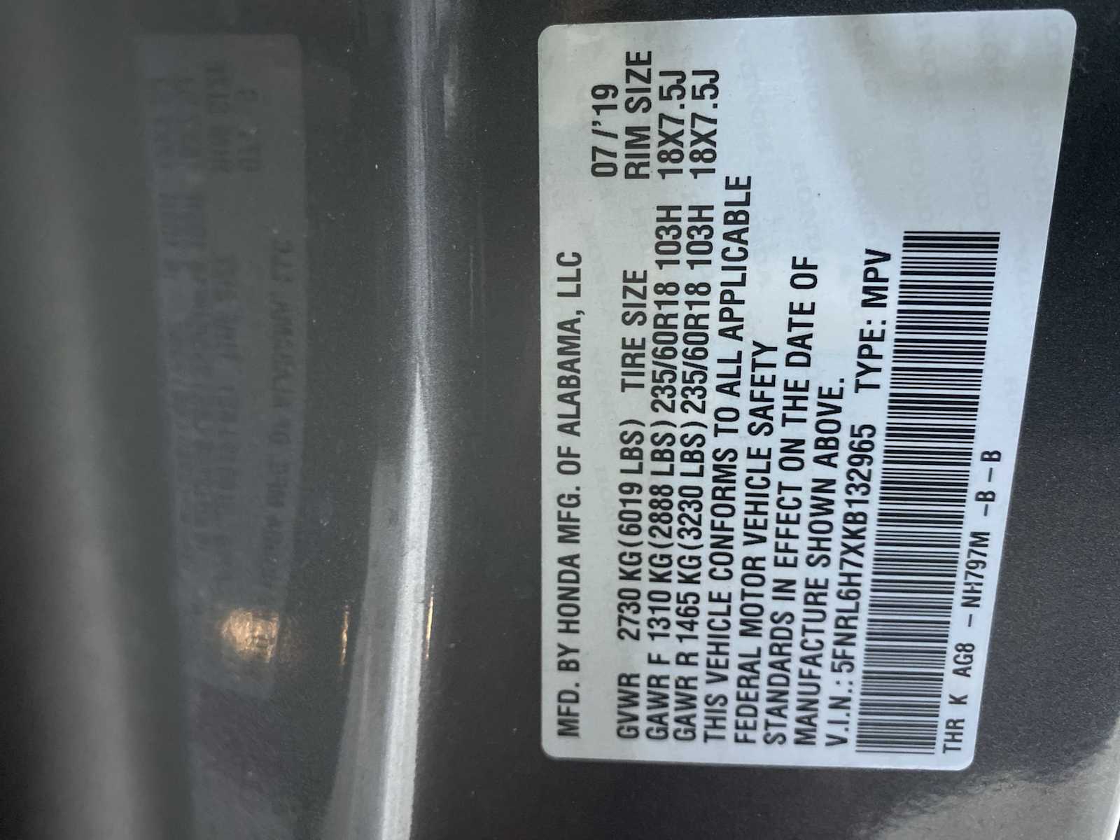 Thumbnail: 2019 Honda Odyssey - 21