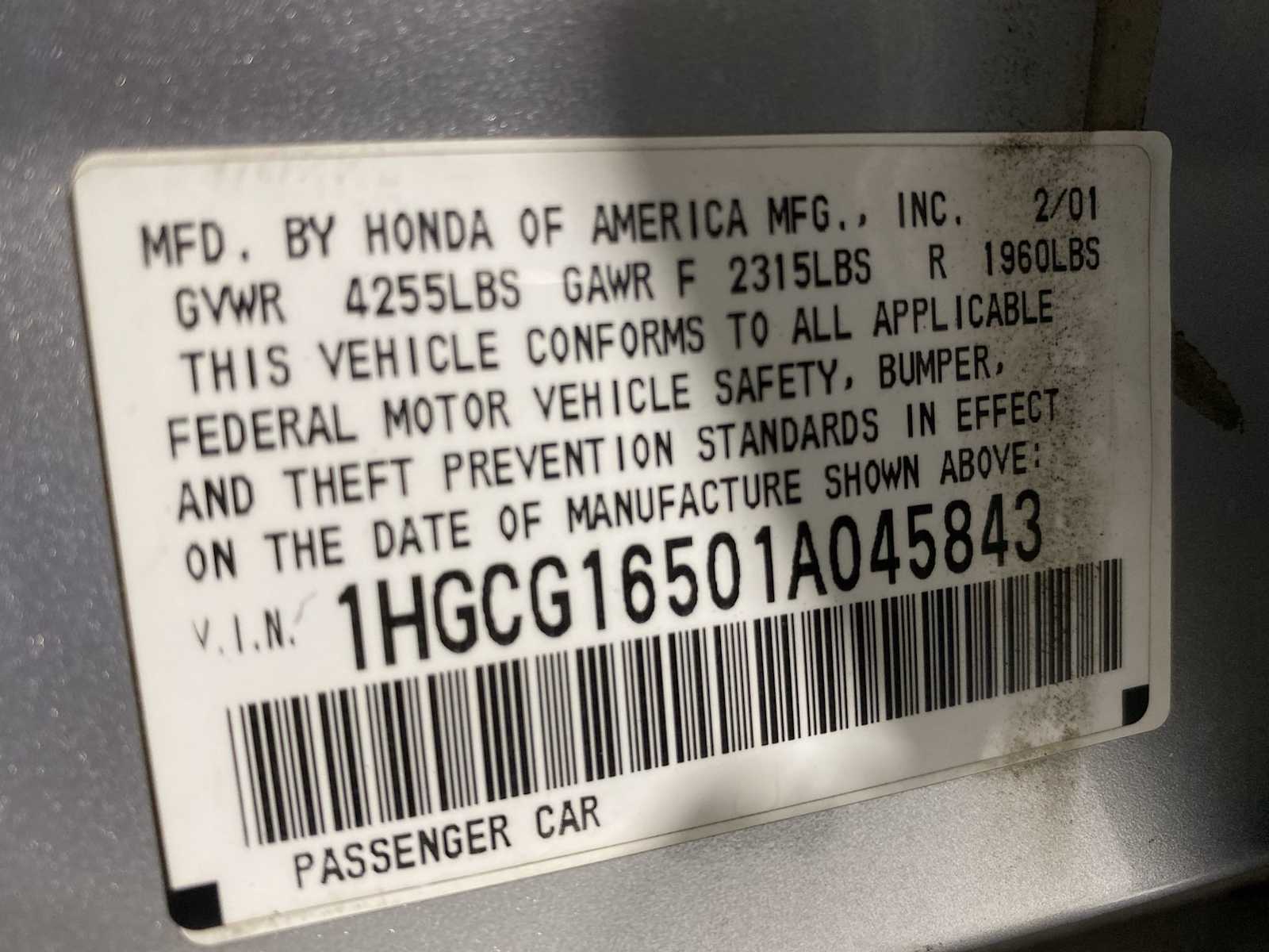 Thumbnail: 2001 Honda Accord - 21