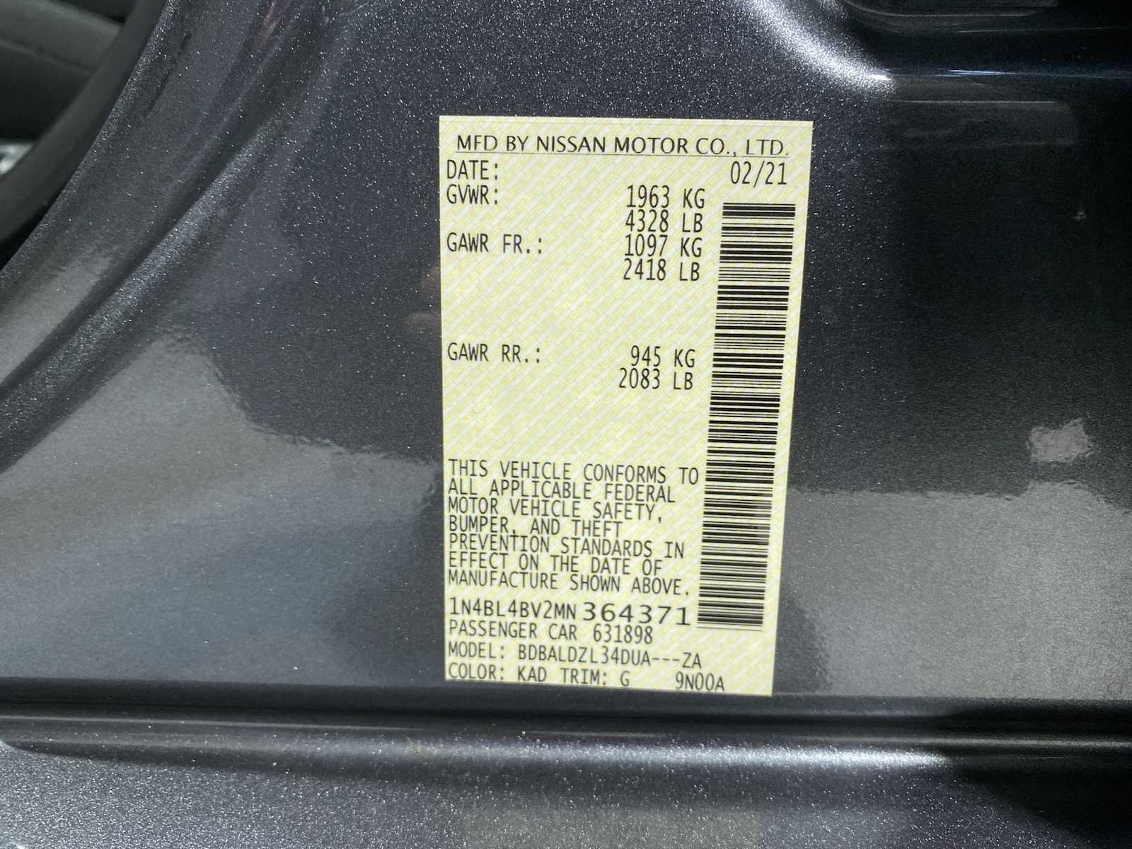 Thumbnail: 2021 Nissan Altima - 20