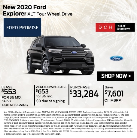 Ford Lease Specials At Dch Ford Of Eatontown