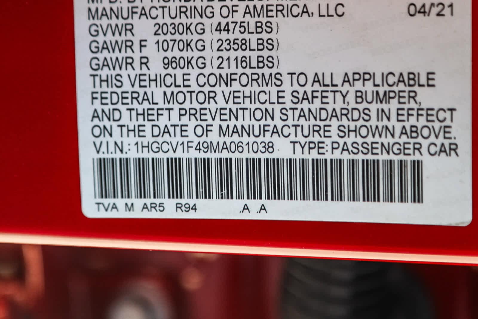 Thumbnail: 2021 Honda Accord - 27